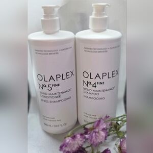 OLAPLEX Fine No.4 Shampoo and No.5 Conditioner Bond Maintenance Set - 33.8oz